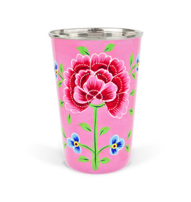 3rd Culture Çiçekli Lila Bardak 330 ml