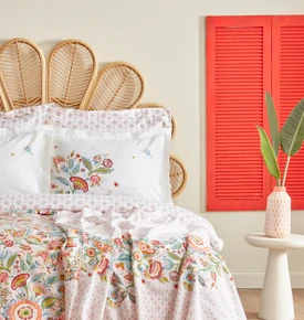 Karaca Home Sarthe %100 Pamuk Çift Kişilik Nevresim Pike Takımı Multicolor