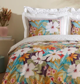 Karaca Home Lumire %100 Pamuk Tek Kişilik Nevresim Takımı Multicolor 