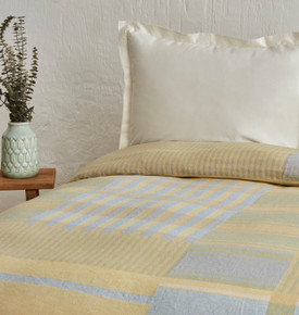 Karaca Home Striped %100 Pamuk Çift Kişilik Müslin Pike Mavi