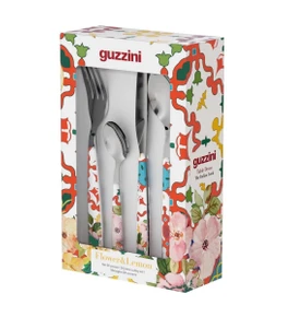 Guzzini Flower Lemon 24 Parça Çatal Kaşık Bıçak Takımı Kırmızı