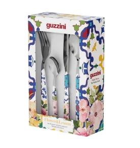 Guzzini Flower Lemon 24 Parça Çatal Kaşık Bıçak Takımı Mavi