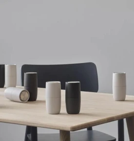 Stelton Norman Foster Tuz Değirmeni 6,5 cm Gri