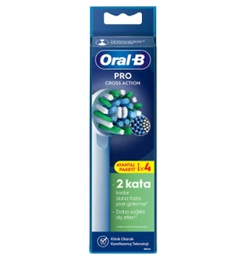 Oral B Pro Cross Action 4'lü Diş Fırçası Yedek Başlığı EB50 Beyaz