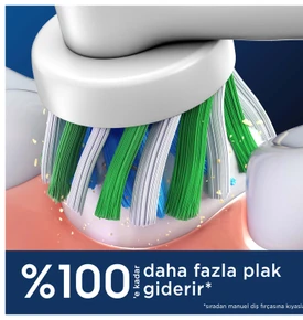 Oral B Pro Cross Action 4'lü Diş Fırçası Yedek Başlığı EB50 Beyaz