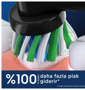 Oral B Pro Cross Action 4'lü Diş Fırçası Yedek Başlığı EB50 Siyah