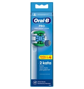 Oral B Clean Maximiser Precision Clean 4'lü Diş Fırçası Yedek Başlığı EB20 Siyah