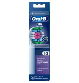 Oral B Clean Maximiser Precision Clean 2'li Diş Fırçası Yedek Başlığı EB20 Beyaz