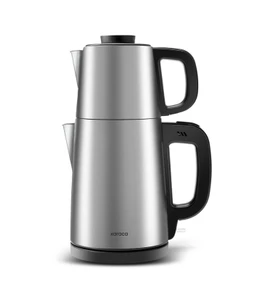 Karaca Tea Break 2 in 1 Çelik Su Isıtıcı Çay Makinesi Krem Inox