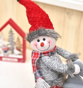 Karaca Home Snowman Dekoratif Obje Kırmızı