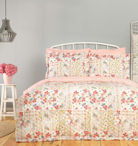 Karaca Home Bonita Pembe %100 Pamuk Tek Kişilik Complete Takım