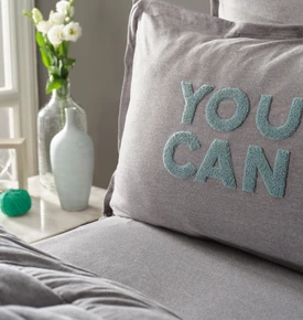 Karaca Home Motto Cotton Comfort Çift Kişilik Uyku Seti Gri