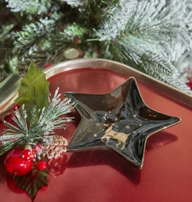 Karaca Home New Year Yılbaşı Star Dekoratif Tabak 15 cm