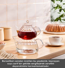 Karaca Lori Borosilikat Cam Çaydanlık