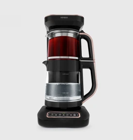 Karaca Çaysever Robotea Pro Connect 4 in 1 Konuşan Cam Çay Makinesi Silver