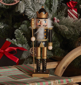 Karaca Home New Year Yılbaşı Nutcracker With Gold Hat 25 cm