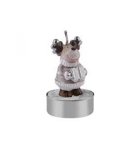 Karaca Home New Year Yılbaşı Reindeer 3'lü Tealight Mum 14x9,3x6 cm