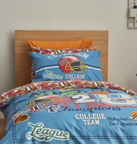 Karaca Home Young College Team %100 Pamuk Tek Kişilik Fitted Nevresim Takımı