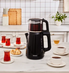 Karaca Mega Tea 1501 35 Çay Bardağı Kapasiteli Çay Makinesi Cherry Red