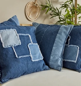 Karaca Home Case Dolgulu Denim Kırlent 