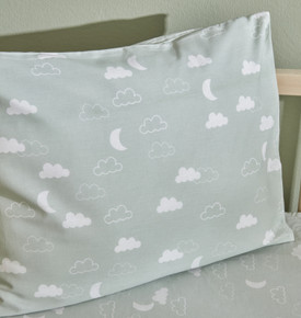 Karaca Home Bebek Cloudy Yastık Çarşaf Set Mint