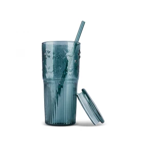 Karaca Royce Yeşil Pipetli Mug 600 Ml 