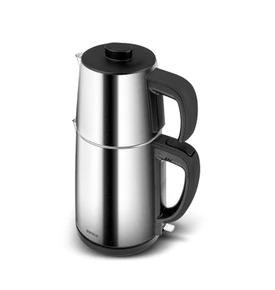 Karaca Gastro Dem 2 in 1 Inox Çay Makinesi ve Su Isıtıcı Chrome