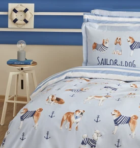 Karaca Home Young Sailor Dog Tek Kişilik Nevresim Takımı