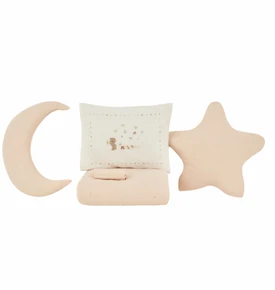 Karaca Home Bebek Eloise Müslin Comfort Set Pudra 