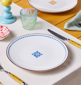 Karaca Jofy Desenli Servis Tabağı 27 Cm Sarı 