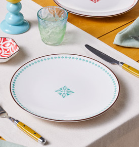 Karaca Jofy Desenli Servis Tabağı 27 Cm Sarı 