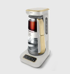 Karaca Çaysever Robotea Pro 4 in 1 Cam Çay Makinesi Wood Craft