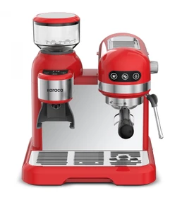 Karaca Coffeemaid Kahve Öğütücülü, Süt Köpürtücülü, 19 Bar Basınçlı Espresso, Latte, Cappuccino, Americano Makinesi Black 1,4L 1550W