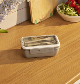 Karaca Fusca Çatal Kaşıklı Lunch Box Mavi