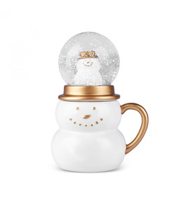 Karaca New Year Yılbaşı Kar Küresi Snowman Kupa 350 Ml