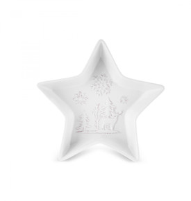 Karaca New Year Yılbaşı Snowy Star Çerezlik 24 Cm Beyaz