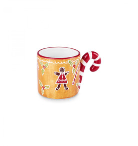 Karaca New Year Yılbaşı Gingerbread Candy Handle Kupa 460 Ml