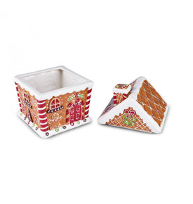 Karaca New Year Yılbaşı Gingerbread House Saklama Kabı 15 Cm 