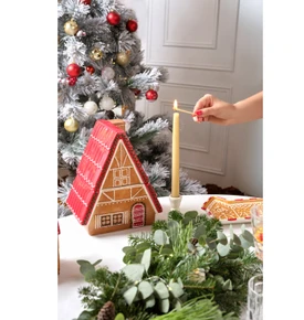 Karaca New Year Yılbaşı Gingerbread House Saklama Kabı 22 Cm 