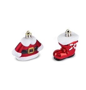 Karaca New Year Yılbaşı 2'li Set Santa Clothes Ağaç Süsü 5.5 cm