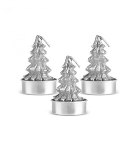 Karaca Çam Ağacı 3'lü Tealight Mum Yeşil 13.5x5x7