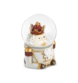 Karaca New Year Yılbaşı Nutcracker Kar Küresi 4,6 x 6,4 cm Gri