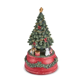 Karaca New Year Yılbaşı Tree Müzik Kutusu 10x18,5 cm