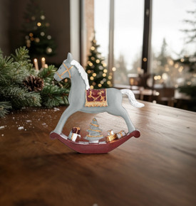 Karaca New Year Yılbaşı Rocking Horse Obje 7 x 2 x 8 cm