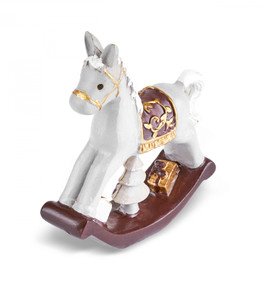 Karaca New Year Yılbaşı Rocking Horse Obje 7 x 2 x 8 cm