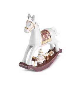 Karaca New Year Yılbaşı Rocking Horse Obje 18 x 4 x 18 cm