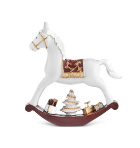 Karaca New Year Yılbaşı Rocking Horse Obje 18 x 4 x 18 cm