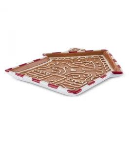 Karaca New Year Yılbaşı Gingerbread House Servis Tabağı 25 Cm 