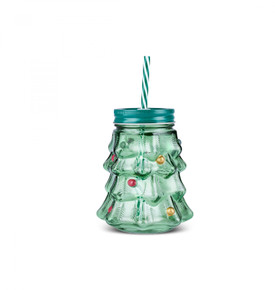 Karaca New Year Yılbaşı Pine Tree Pipetli Kupa 520 Ml Kırmızı 