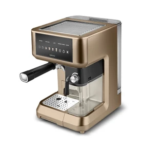 Karaca MyCaffe Barista S10 Entegre Süt Hazneli, Otomatik Espresso, Latte ve Cappuccino Makinesi Walnut Brown